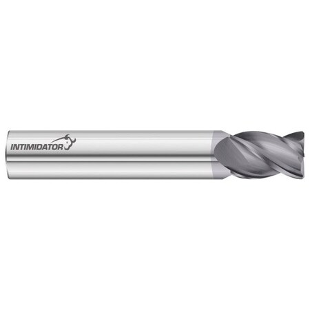 Fullerton Tool 4-Flute - 38 Degree Helix - 3000 Intimidator HP End Mills, FC18, RH Spiral, Chamfer, Stub, 1/2 34354